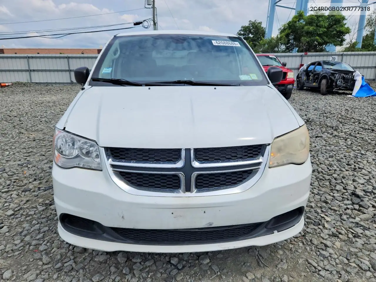 2019 Dodge Grand Caravan Se VIN: 2C4RDGBG2KR777318 Lot: 62088686