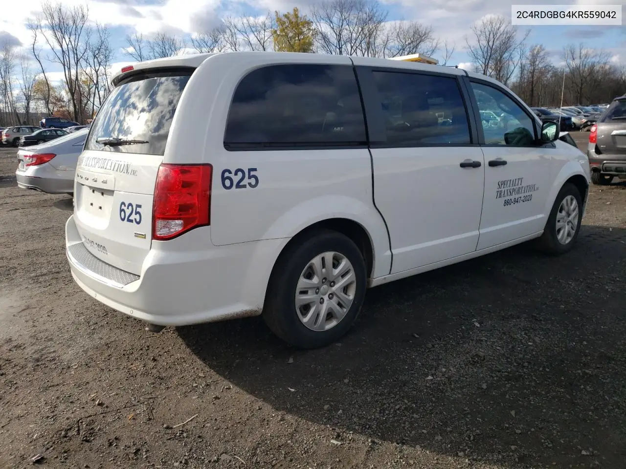 2C4RDGBG4KR559042 2019 Dodge Grand Caravan Se