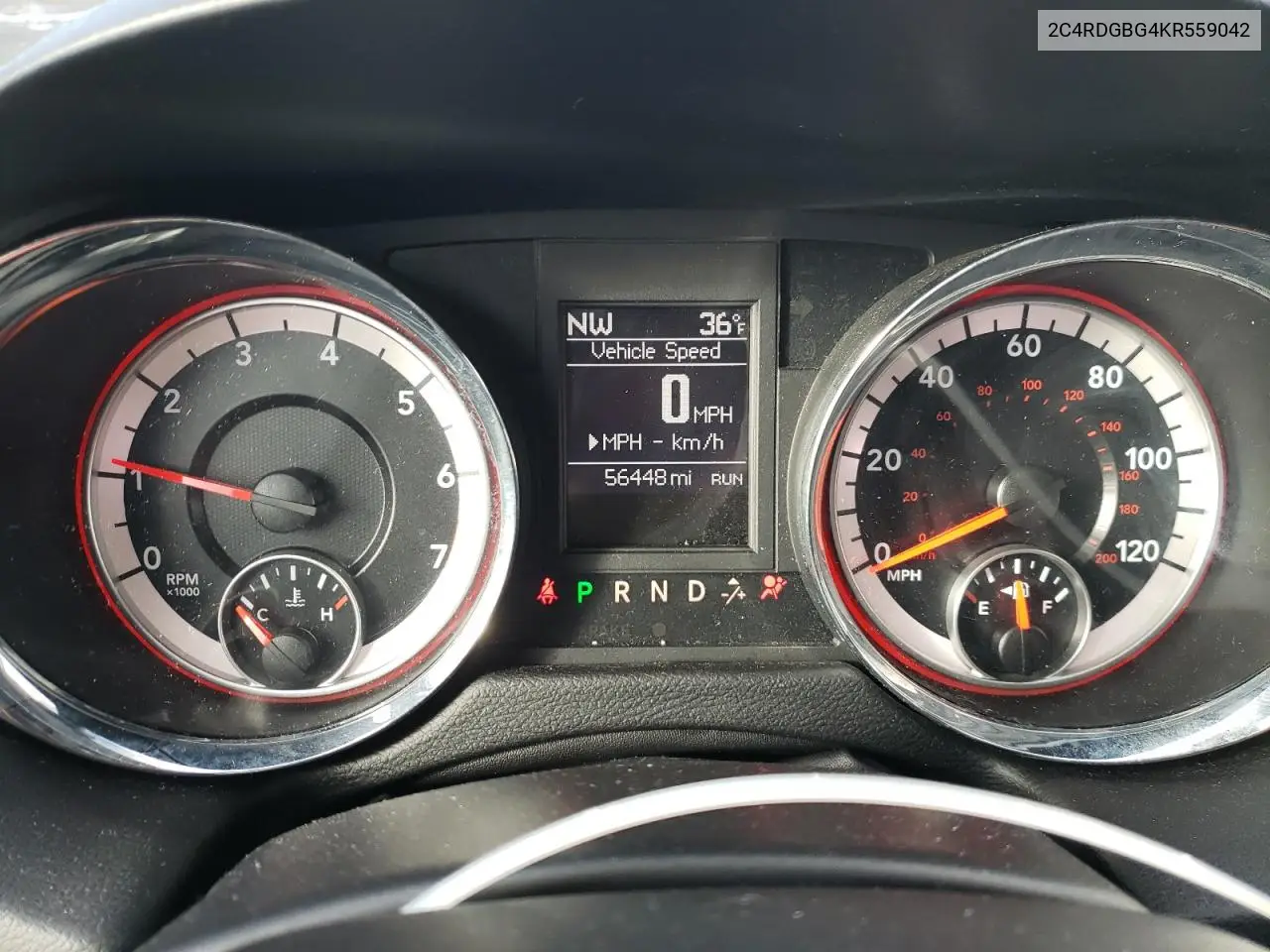 2C4RDGBG4KR559042 2019 Dodge Grand Caravan Se