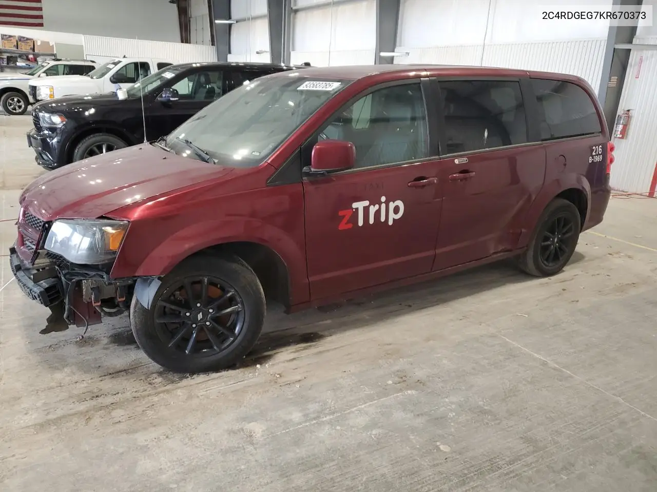 2C4RDGEG7KR670373 2019 Dodge Grand Caravan Gt