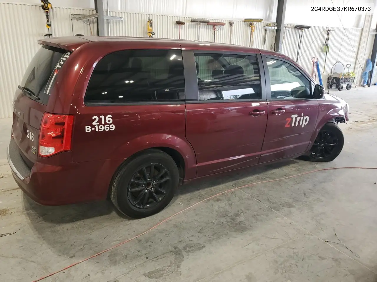 2C4RDGEG7KR670373 2019 Dodge Grand Caravan Gt