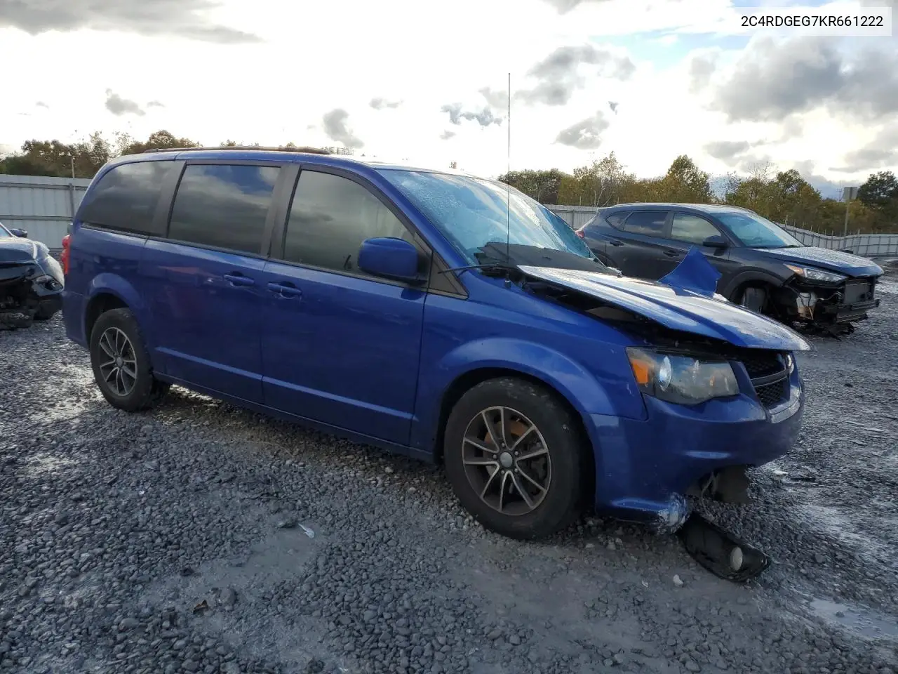 2C4RDGEG7KR661222 2019 Dodge Grand Caravan Gt