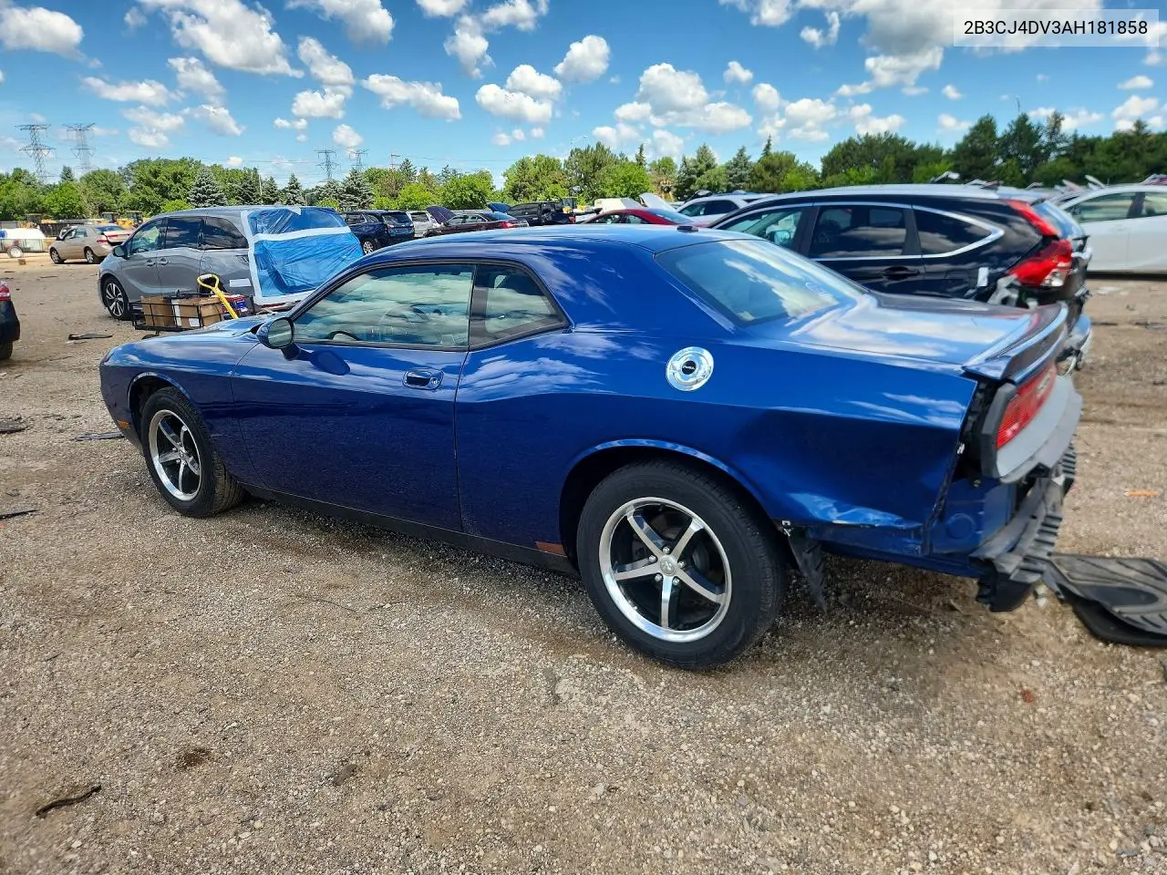 2010 Dodge Challenger Se VIN: 2B3CJ4DV3AH181858 Lot: 57296156