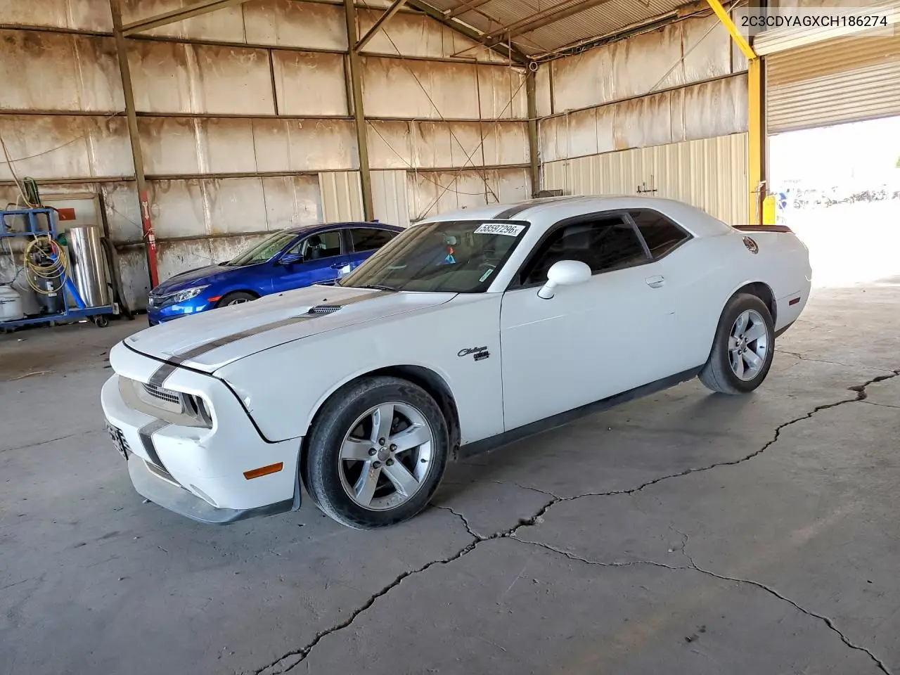 2012 Dodge Challenger Sxt VIN: 2C3CDYAGXCH186274 Lot: 58597296