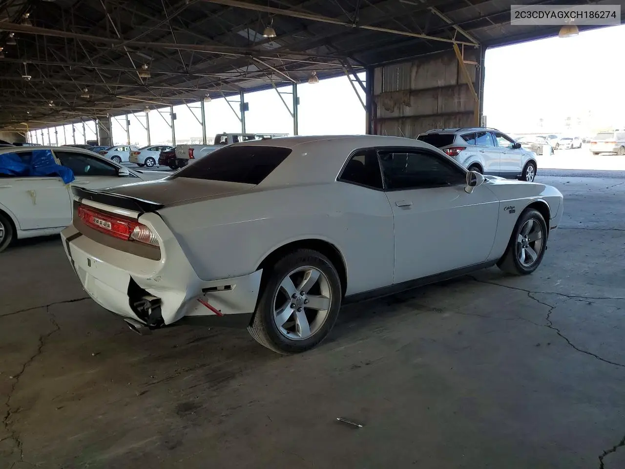 2012 Dodge Challenger Sxt VIN: 2C3CDYAGXCH186274 Lot: 58597296