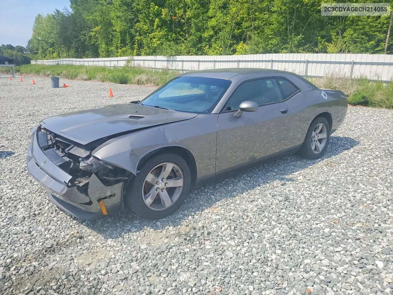 2012 Dodge Challenger Sxt VIN: 2C3CDYAG8CH214055 Lot: 59369136