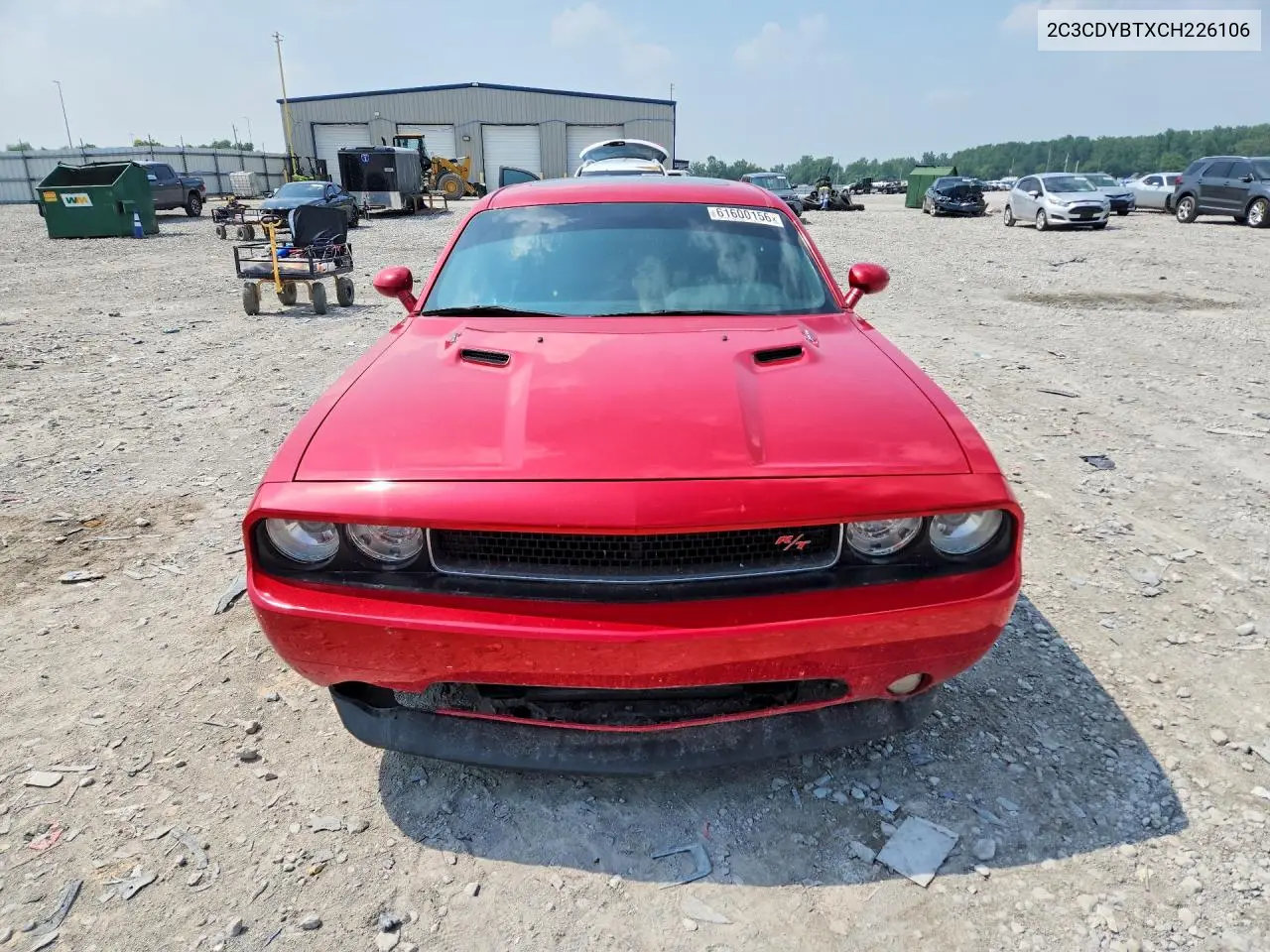 2012 Dodge Challenger R/T VIN: 2C3CDYBTXCH226106 Lot: 61600156