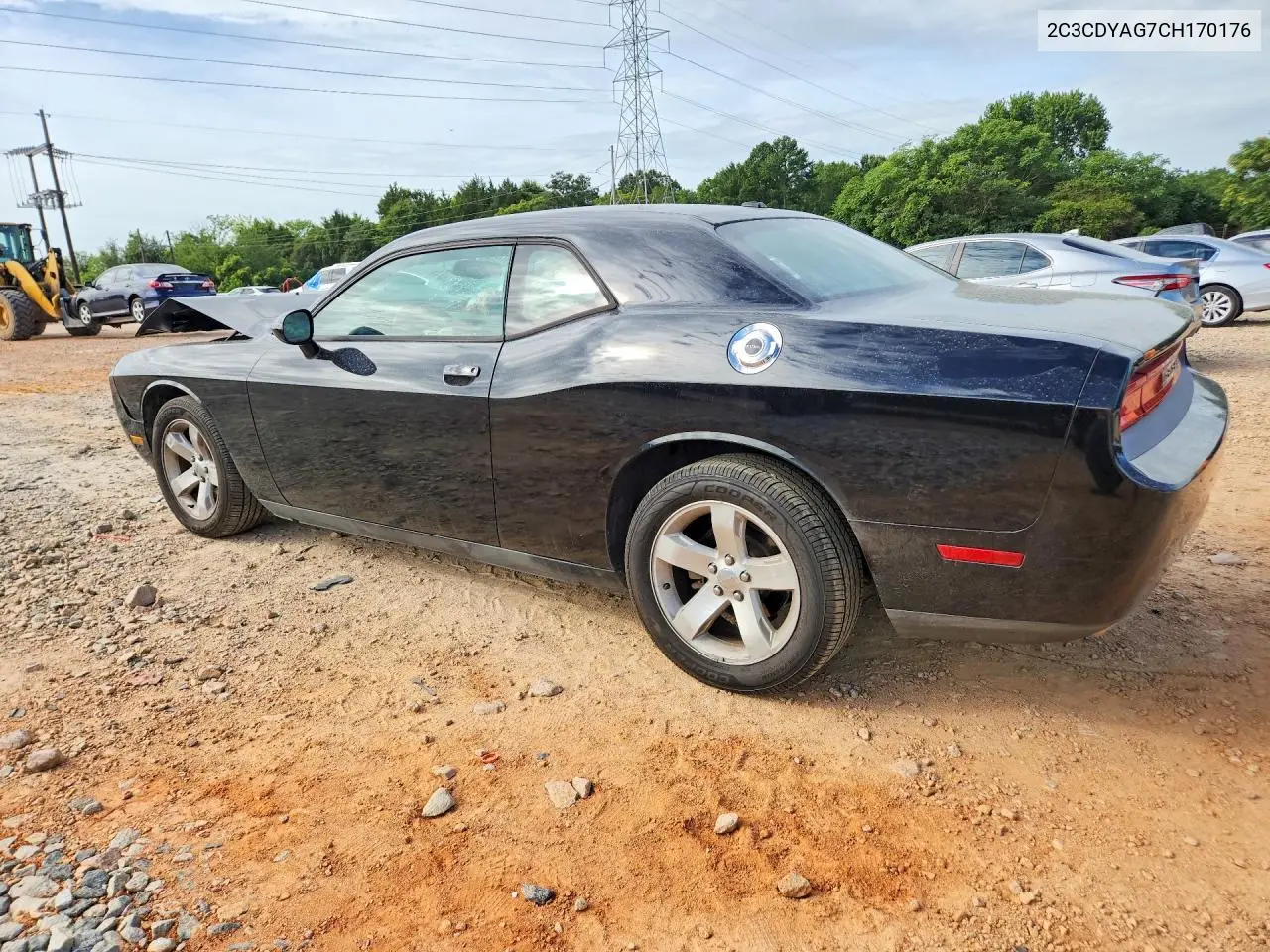 2C3CDYAG7CH170176 2012 Dodge Challenger Sxt