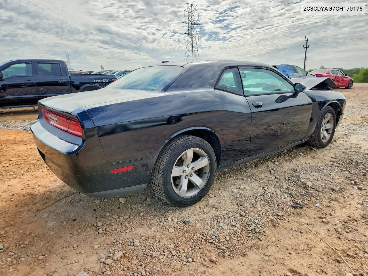 2C3CDYAG7CH170176 2012 Dodge Challenger Sxt