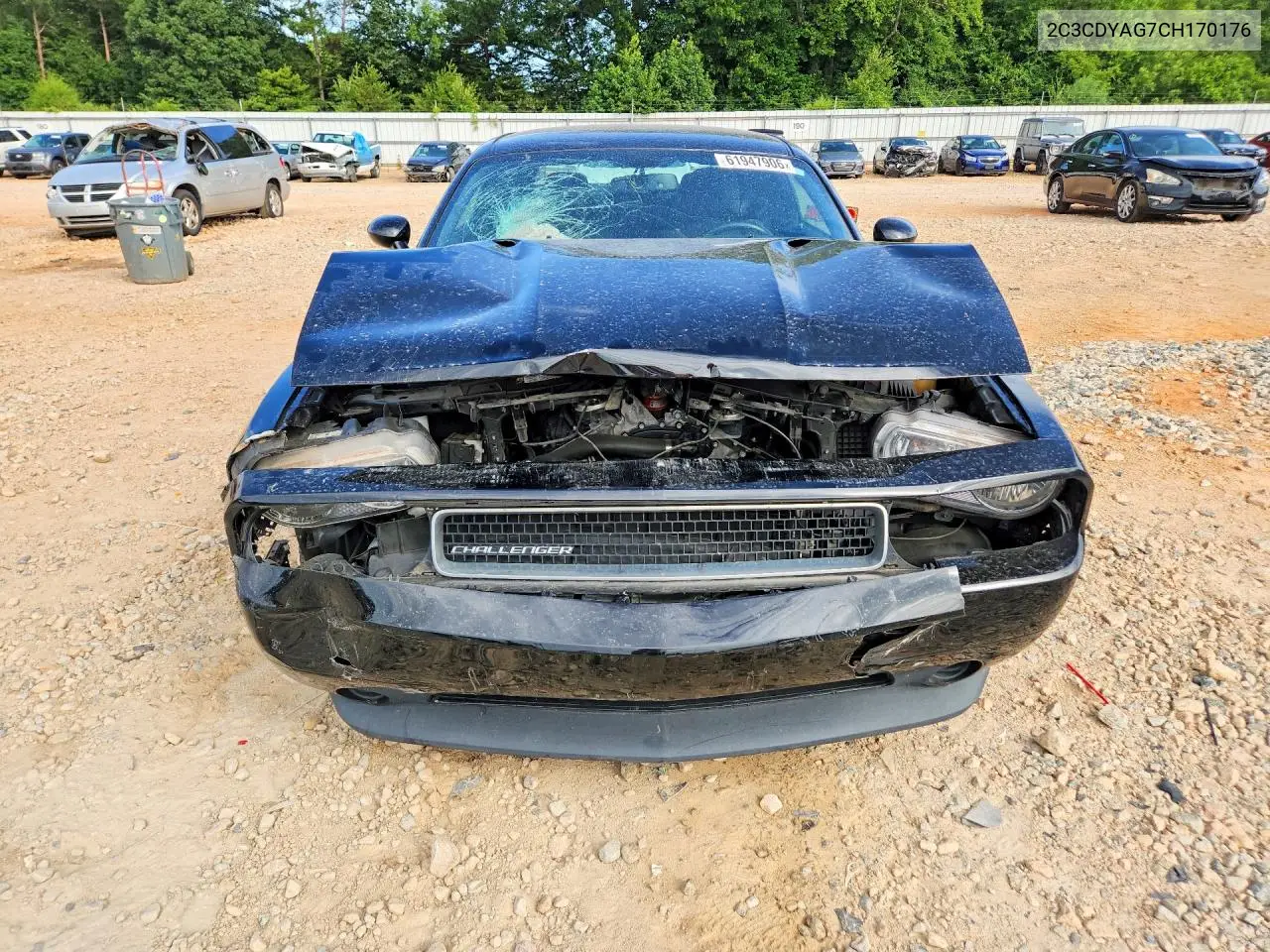 2C3CDYAG7CH170176 2012 Dodge Challenger Sxt