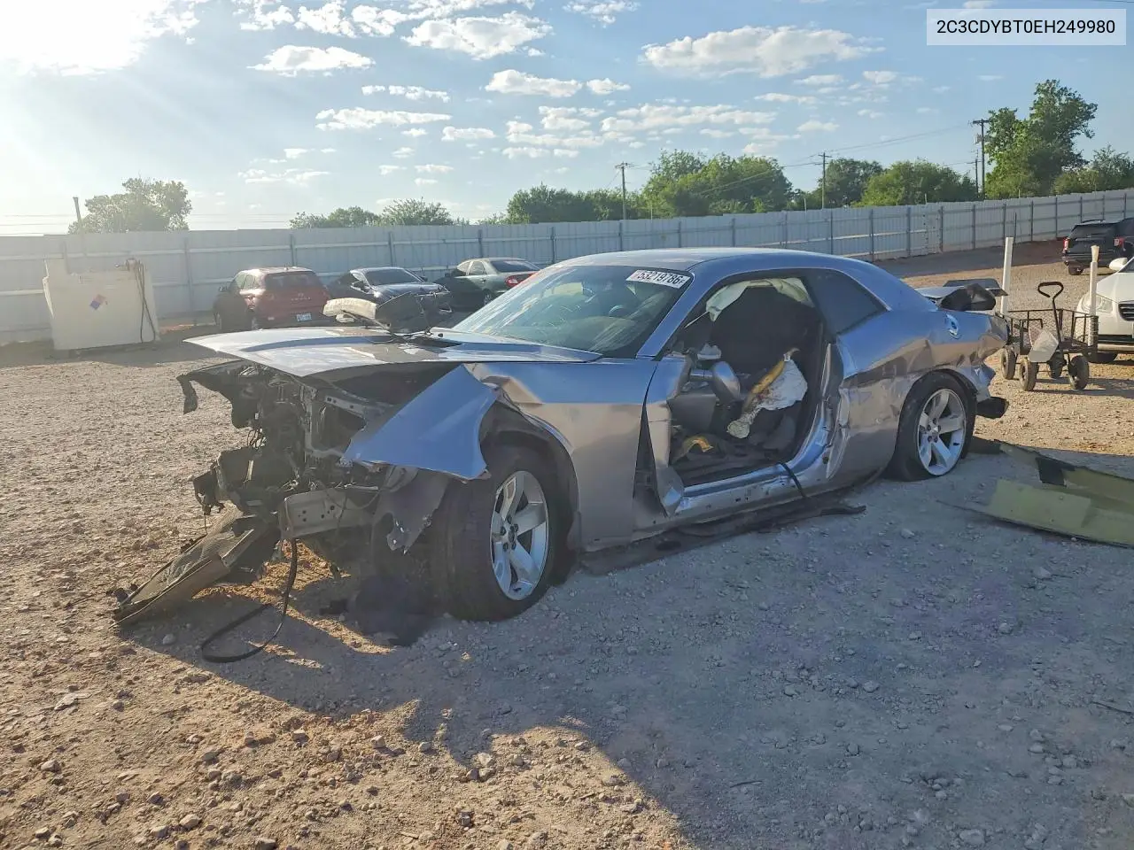 2014 Dodge Challenger R VIN: 2C3CDYBT0EH249980 Lot: 53219786