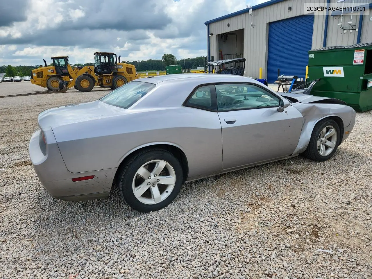 2014 Dodge Challenger Sxt VIN: 2C3CDYAG4EH110701 Lot: 61486346
