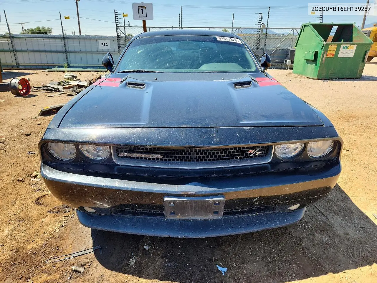 2014 Dodge Challenger R/T VIN: 2C3CDYBT6EH139287 Lot: 61513826