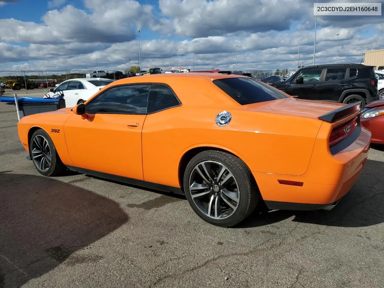 2C3CDYDJ2EH160648 2014 Dodge Challenger Srt8 Core