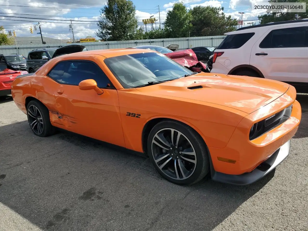 2C3CDYDJ2EH160648 2014 Dodge Challenger Srt8 Core