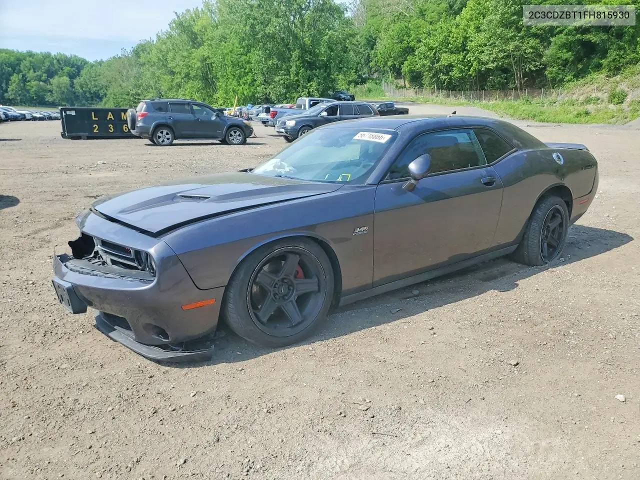 2015 Dodge Challenger Sxt Plus VIN: 2C3CDZBT1FH815930 Lot: 56718866