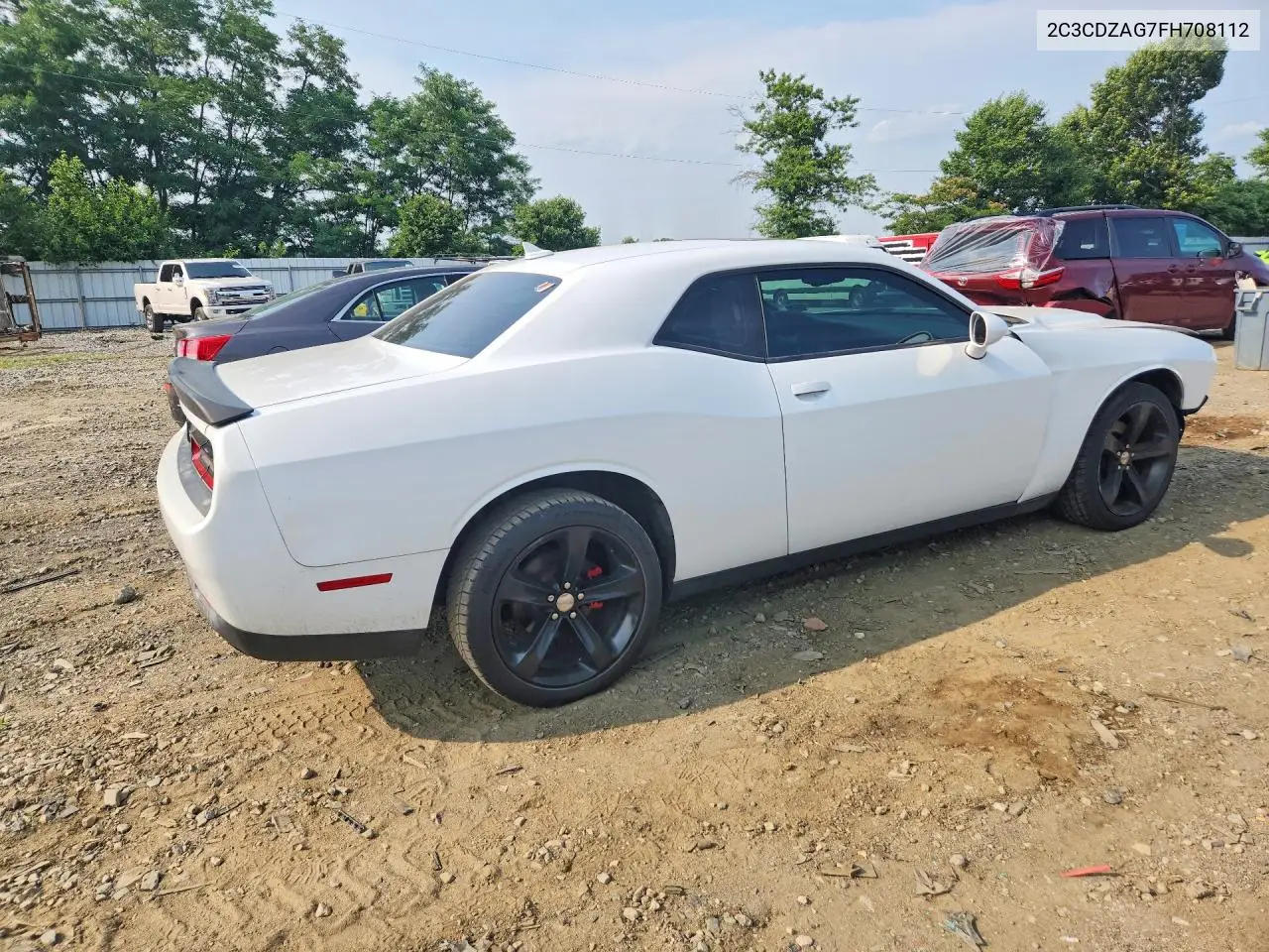 2015 Dodge Challenger Sxt VIN: 2C3CDZAG7FH708112 Lot: 61306476
