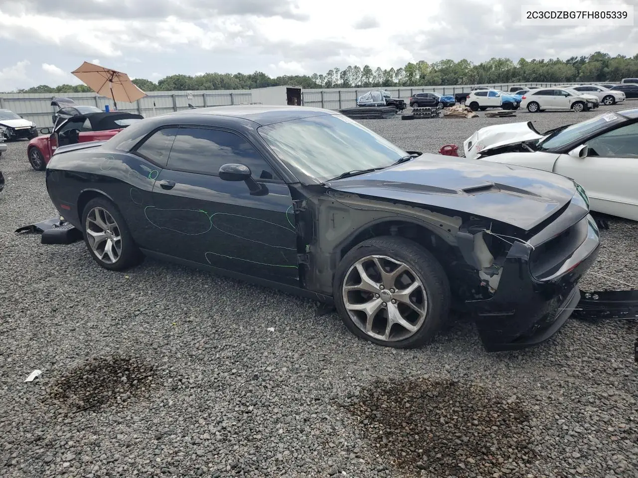 2015 Dodge Challenger Sxt Plus VIN: 2C3CDZBG7FH805339 Lot: 62015906