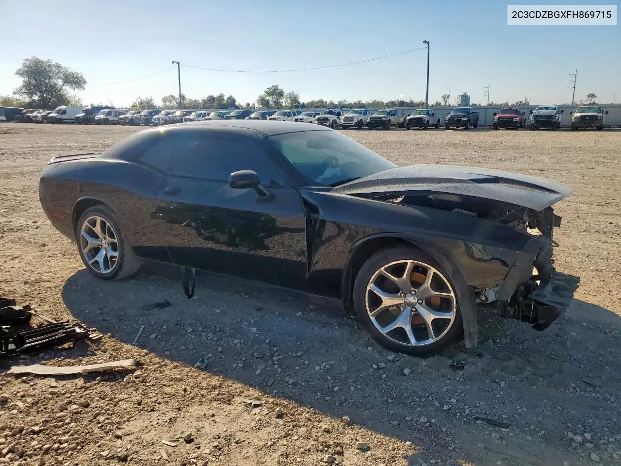 2C3CDZBGXFH869715 2015 Dodge Challenger Sxt Plus