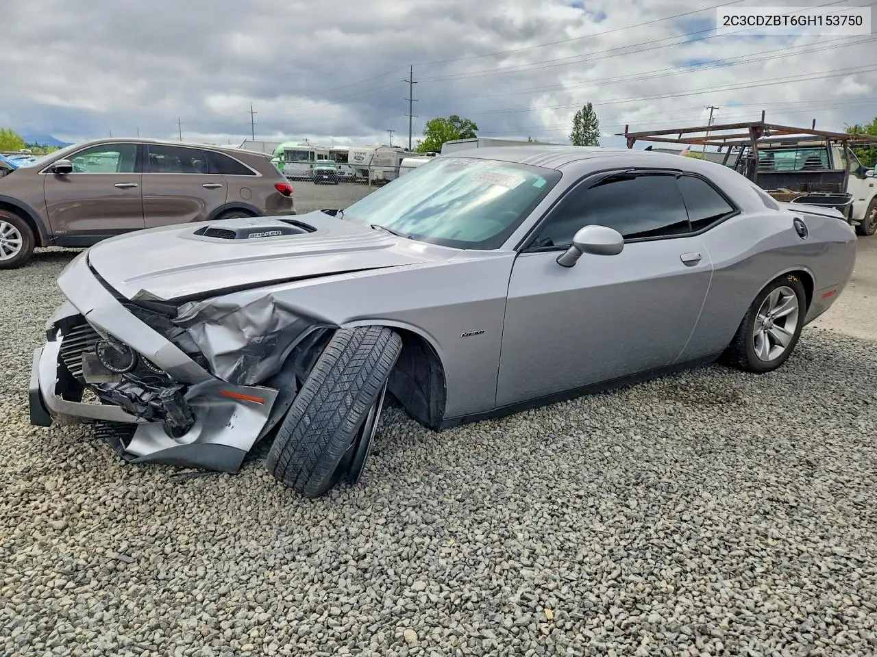 2016 Dodge Challenger R VIN: 2C3CDZBT6GH153750 Lot: 56603876