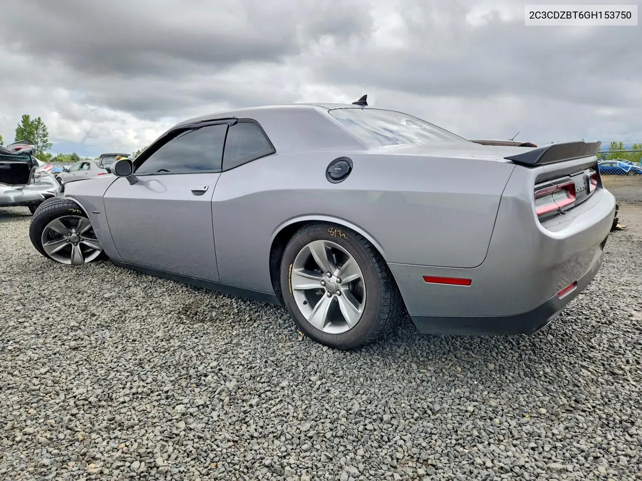 2016 Dodge Challenger R VIN: 2C3CDZBT6GH153750 Lot: 56603876