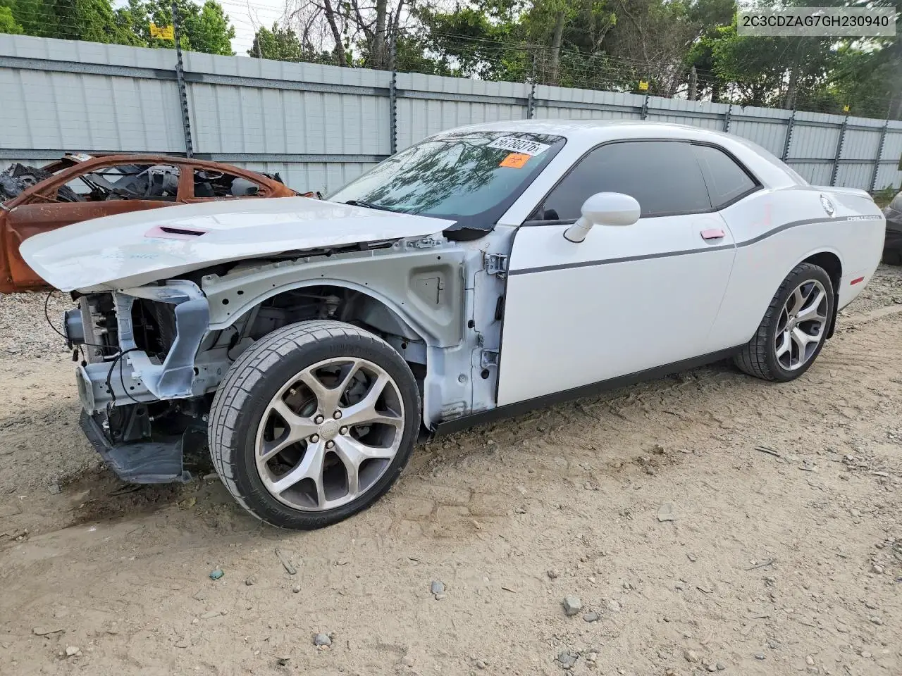 2016 Dodge Challenger Sxt VIN: 2C3CDZAG7GH230940 Lot: 56780376