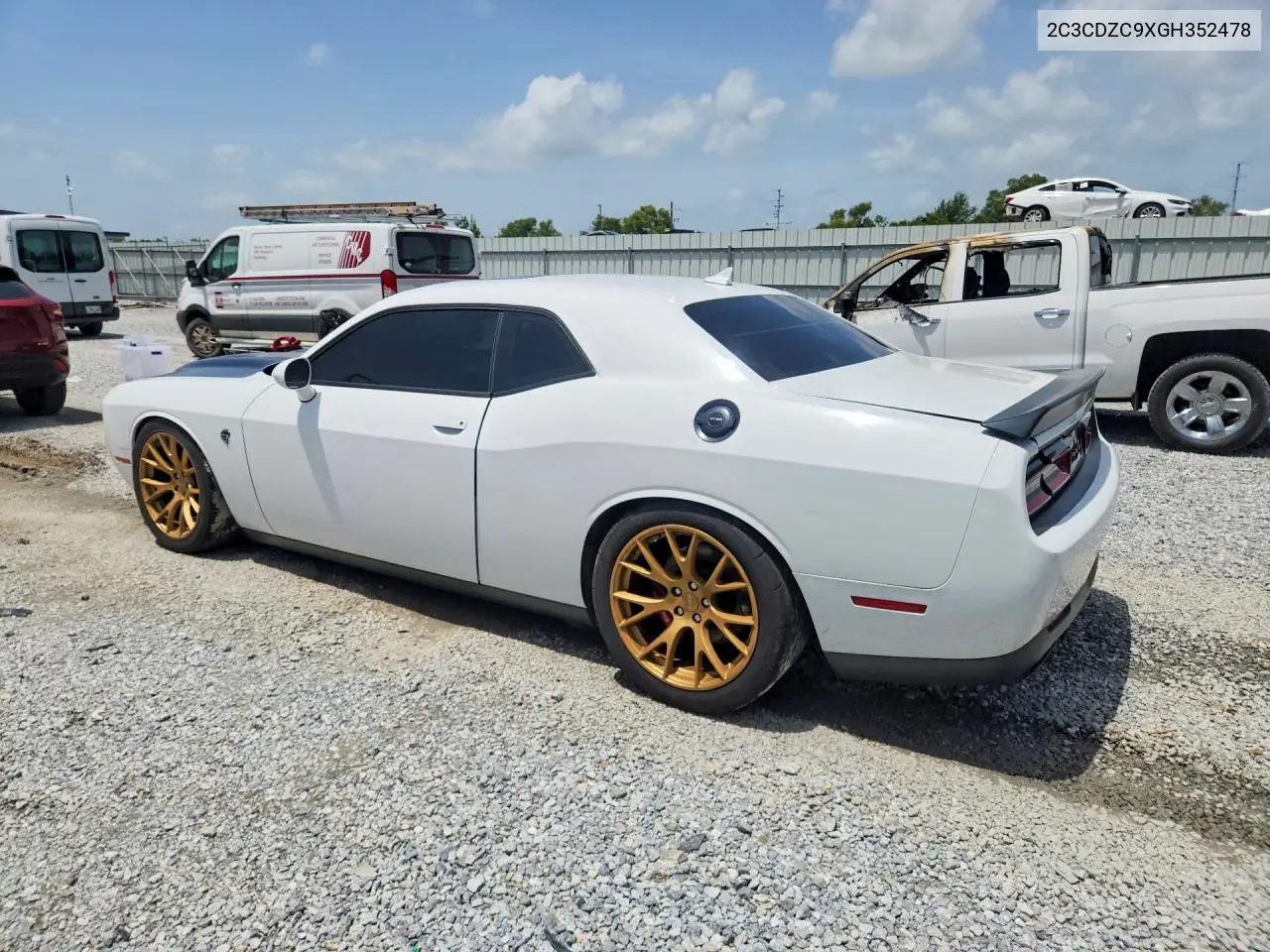 2016 Dodge Challenger Srt Hellcat VIN: 2C3CDZC9XGH352478 Lot: 61246716