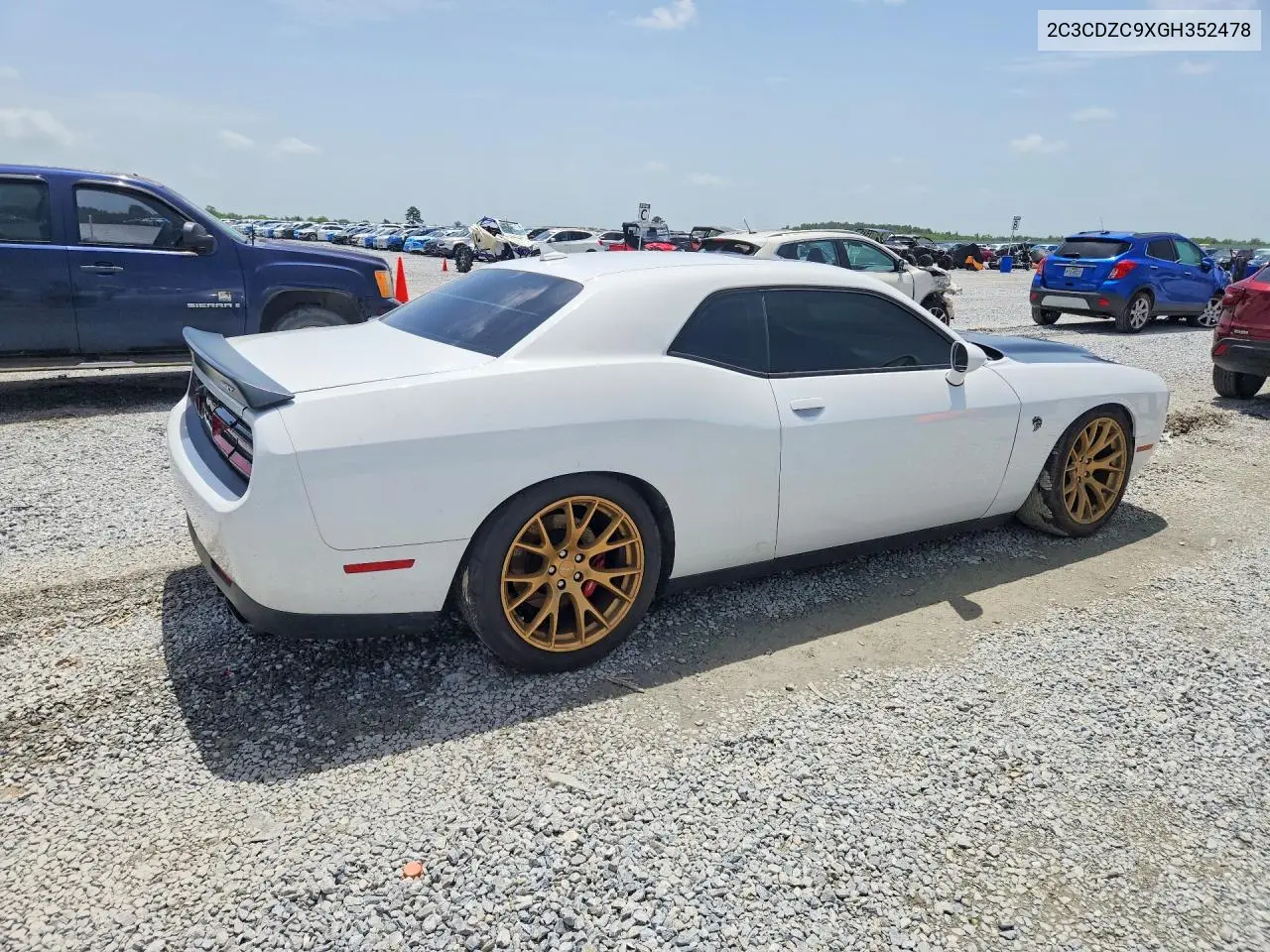 2016 Dodge Challenger Srt Hellcat VIN: 2C3CDZC9XGH352478 Lot: 61246716