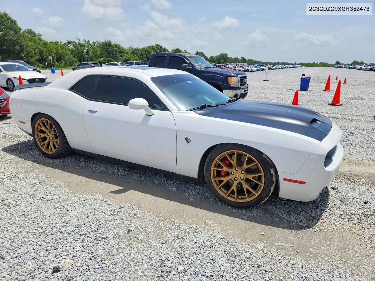 2016 Dodge Challenger Srt Hellcat VIN: 2C3CDZC9XGH352478 Lot: 61246716