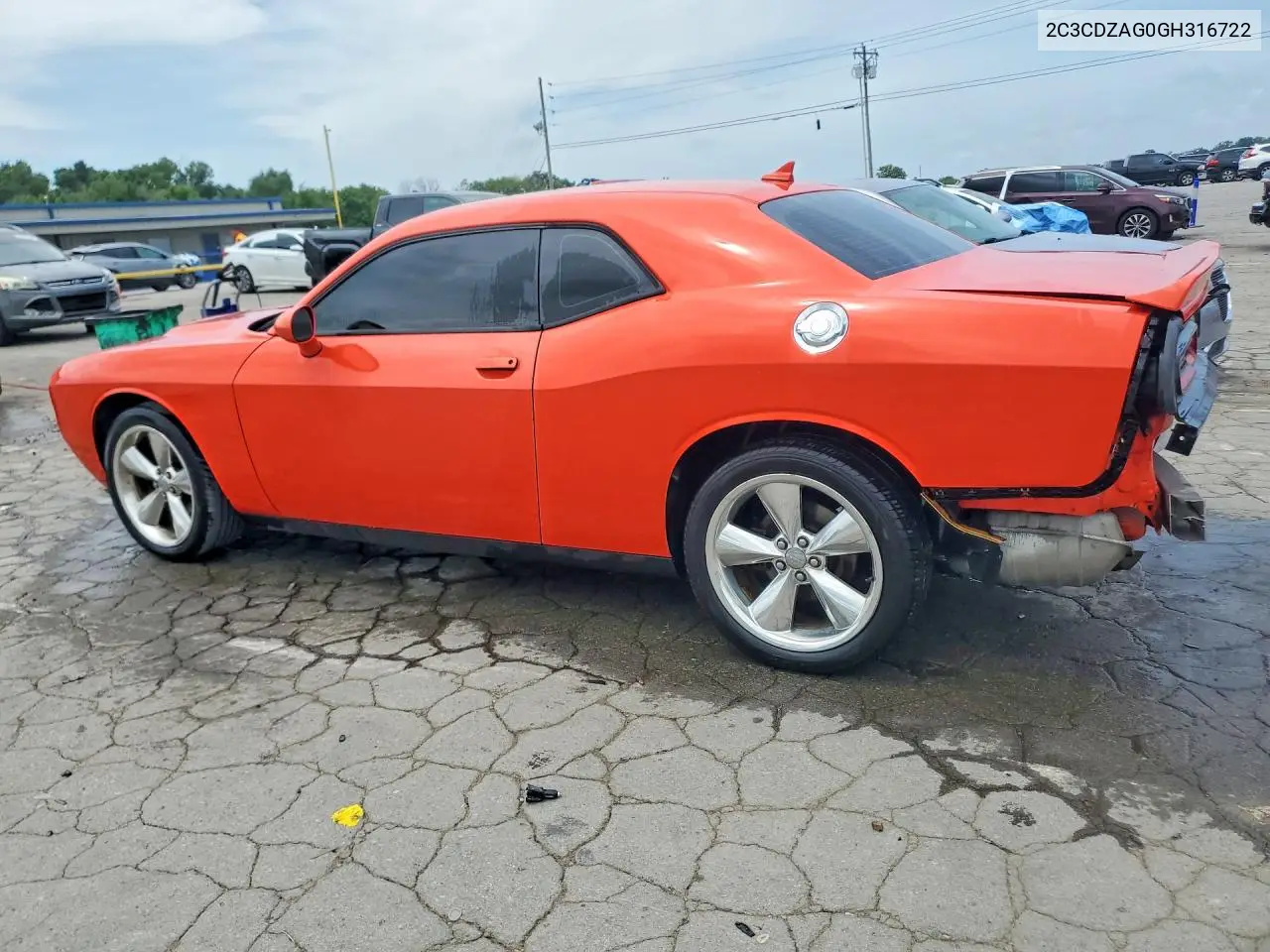 2016 Dodge Challenger Sxt VIN: 2C3CDZAG0GH316722 Lot: 61770276