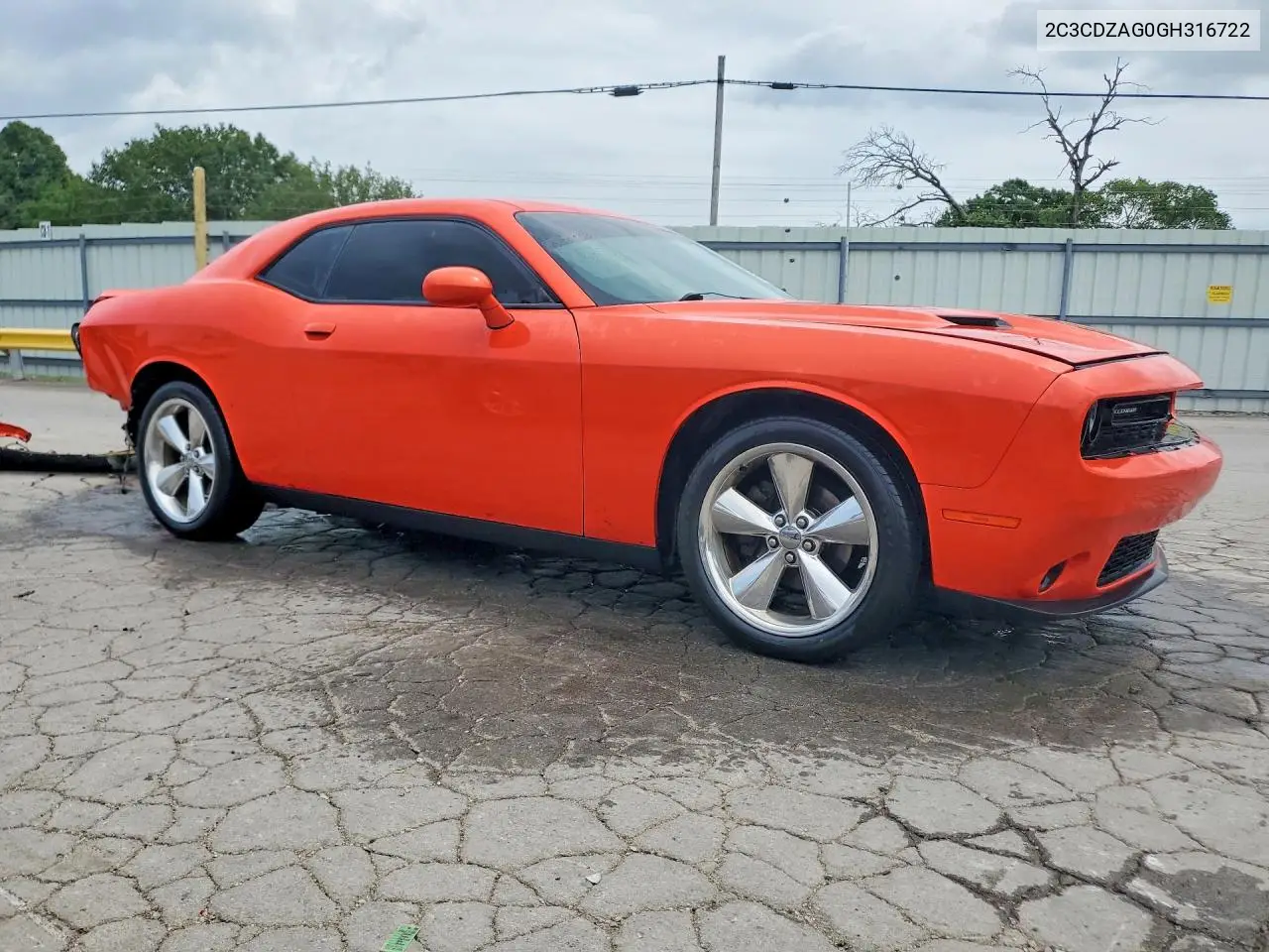 2016 Dodge Challenger Sxt VIN: 2C3CDZAG0GH316722 Lot: 61770276