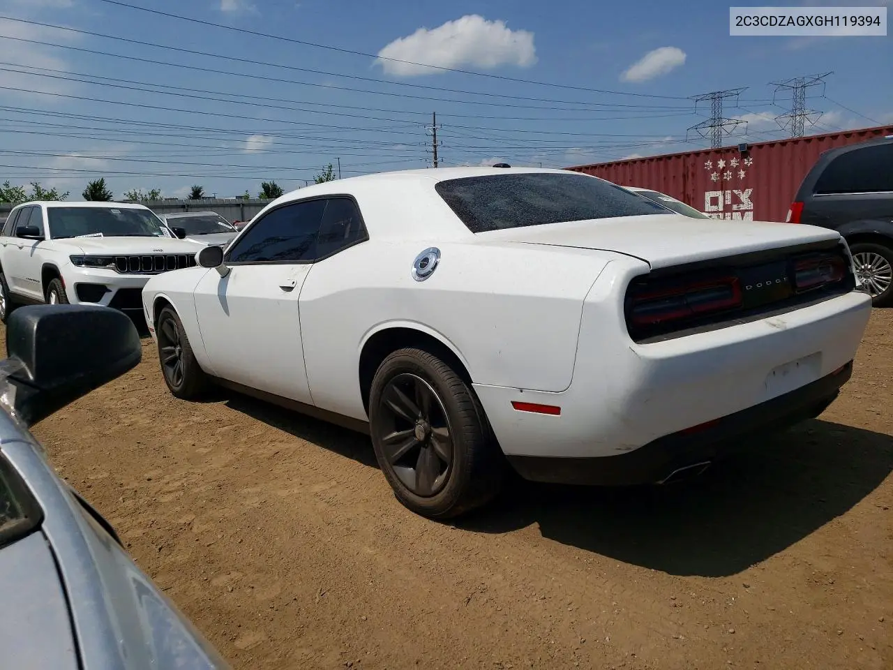 2016 Dodge Challenger Sxt VIN: 2C3CDZAGXGH119394 Lot: 61905096