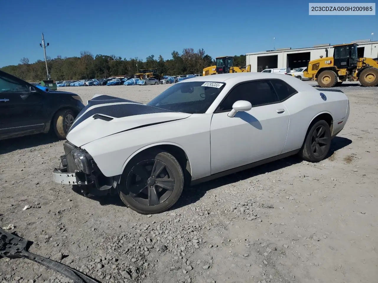 2C3CDZAG0GH200985 2016 Dodge Challenger Sxt