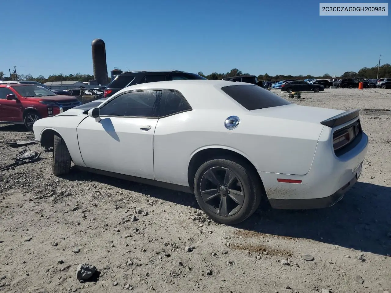 2C3CDZAG0GH200985 2016 Dodge Challenger Sxt