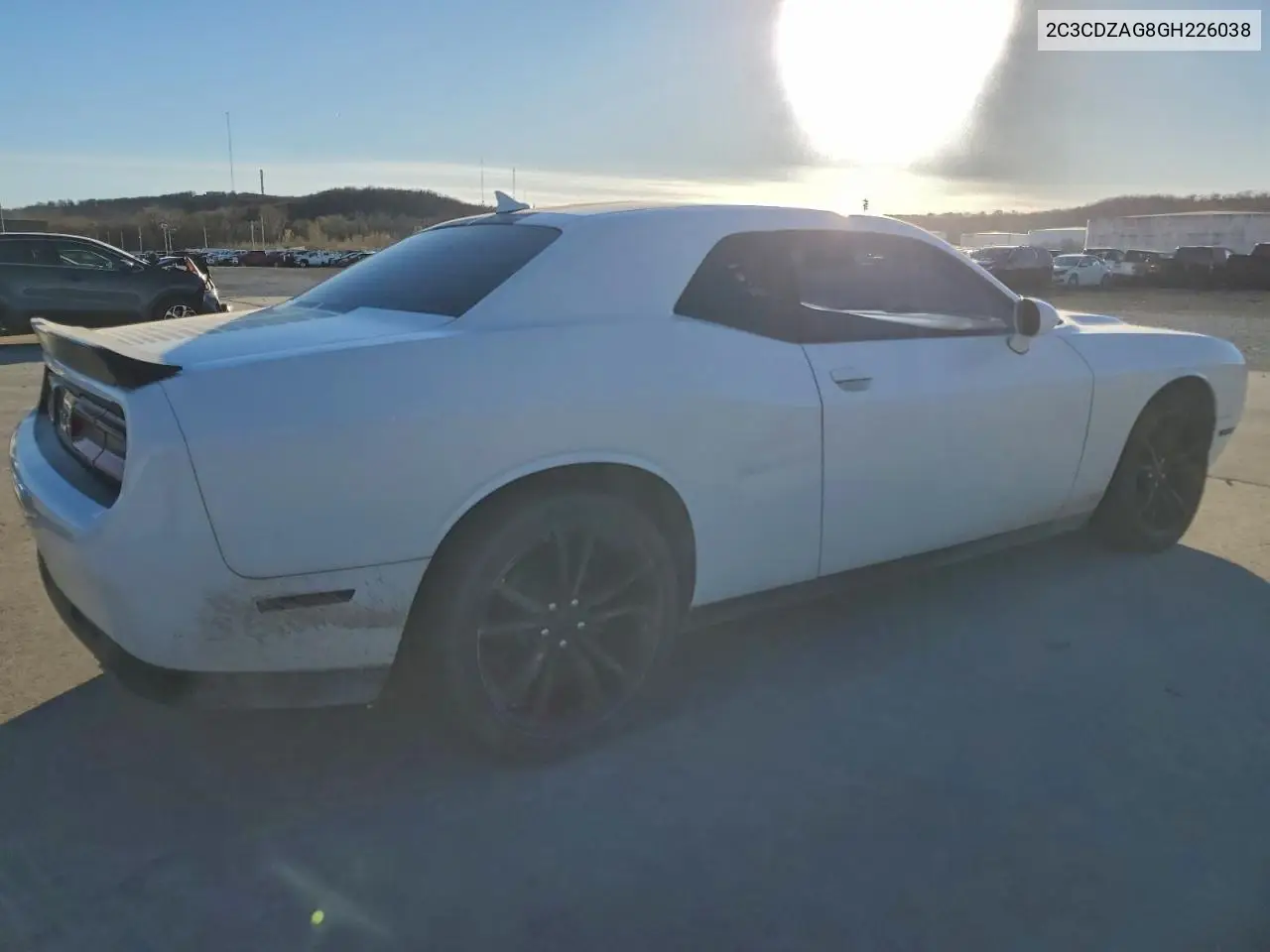 2C3CDZAG8GH226038 2016 Dodge Challenger Sxt