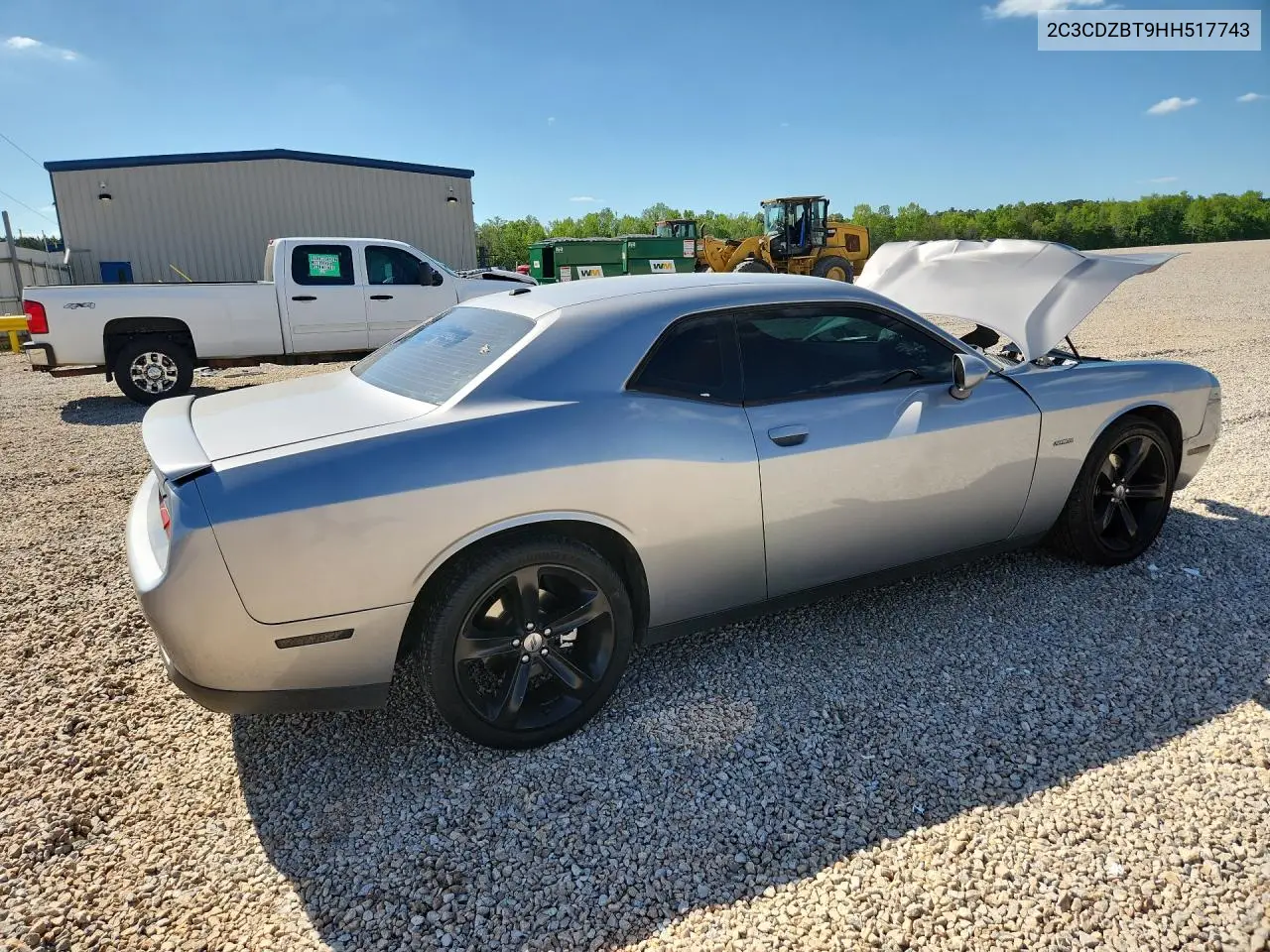 2017 Dodge Challenger R VIN: 2C3CDZBT9HH517743 Lot: 50172286