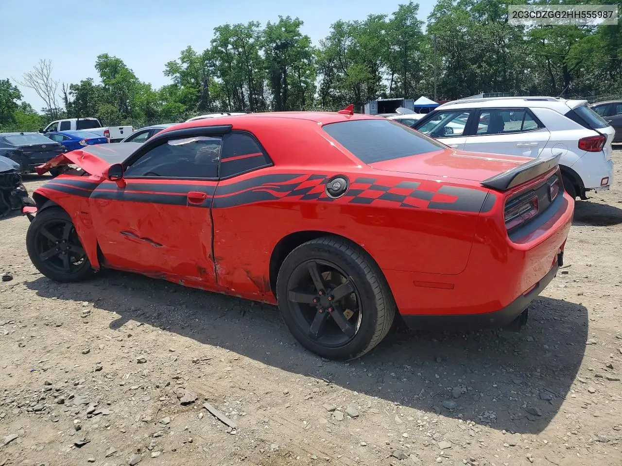 2017 Dodge Challenger Gt VIN: 2C3CDZGG2HH555987 Lot: 58161906