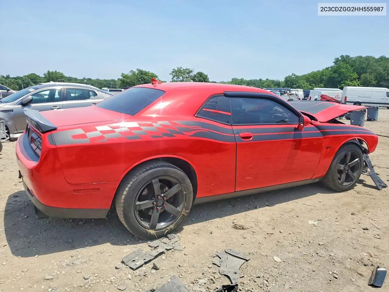2017 Dodge Challenger Gt VIN: 2C3CDZGG2HH555987 Lot: 58161906