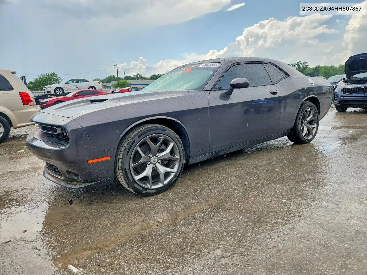 2017 Dodge Challenger Sxt VIN: 2C3CDZAG4HH507867 Lot: 59228586