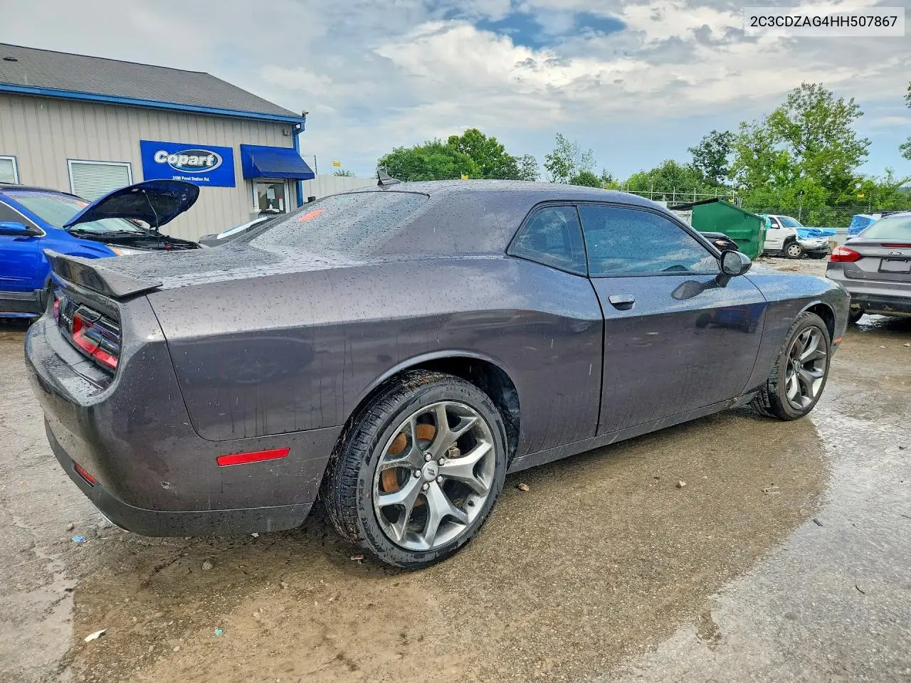 2017 Dodge Challenger Sxt VIN: 2C3CDZAG4HH507867 Lot: 59228586