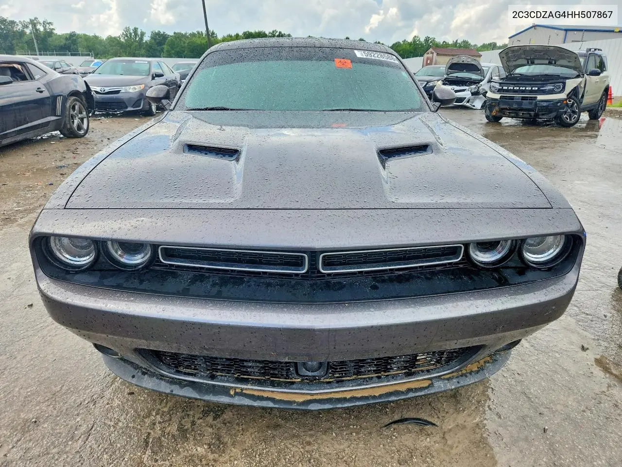 2017 Dodge Challenger Sxt VIN: 2C3CDZAG4HH507867 Lot: 59228586