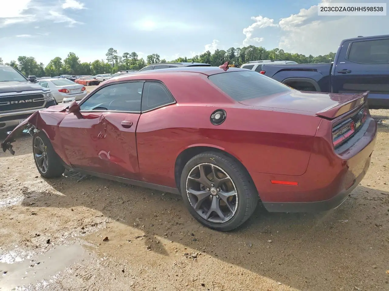 2017 Dodge Challenger Sxt VIN: 2C3CDZAG0HH598538 Lot: 60124506