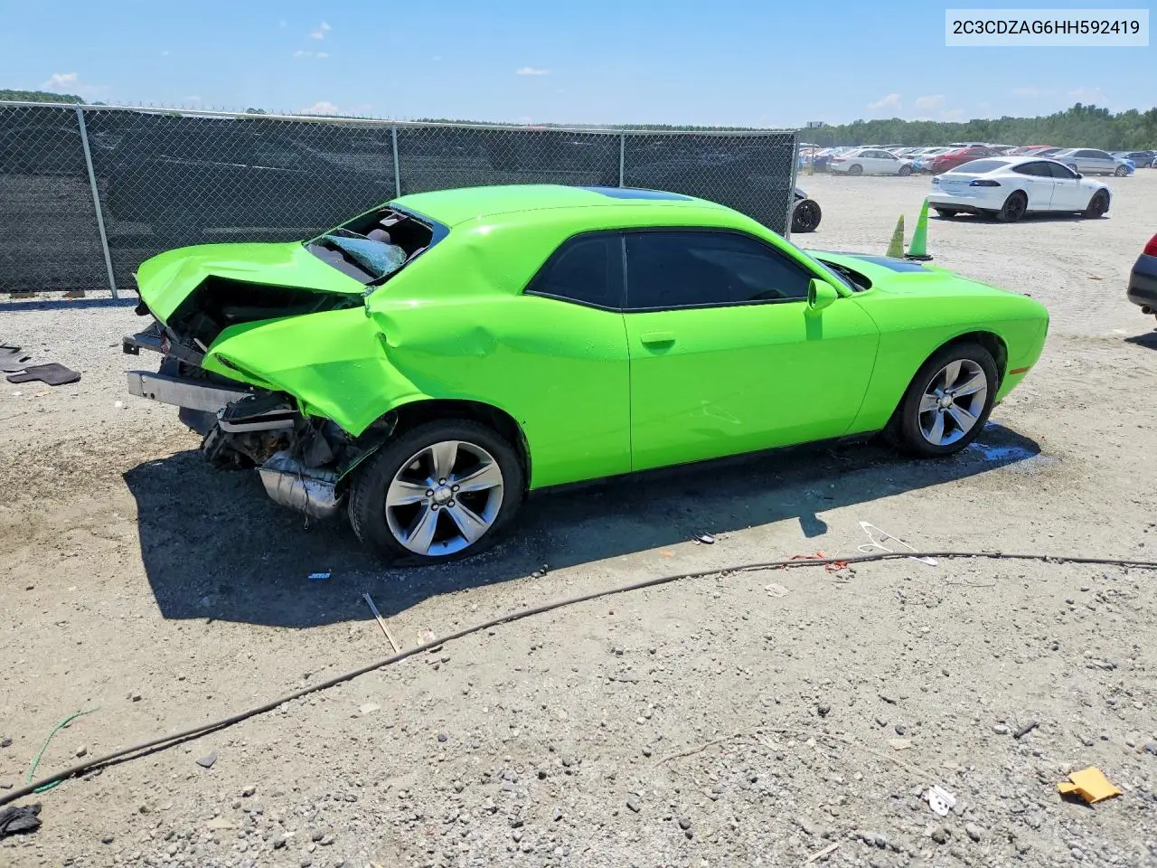 2017 Dodge Challenger Sxt VIN: 2C3CDZAG6HH592419 Lot: 60798286