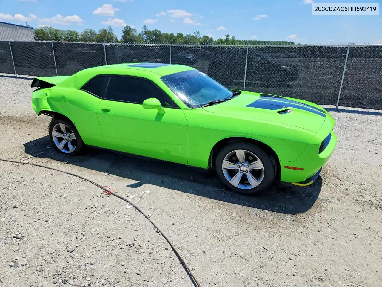 2017 Dodge Challenger Sxt VIN: 2C3CDZAG6HH592419 Lot: 60798286
