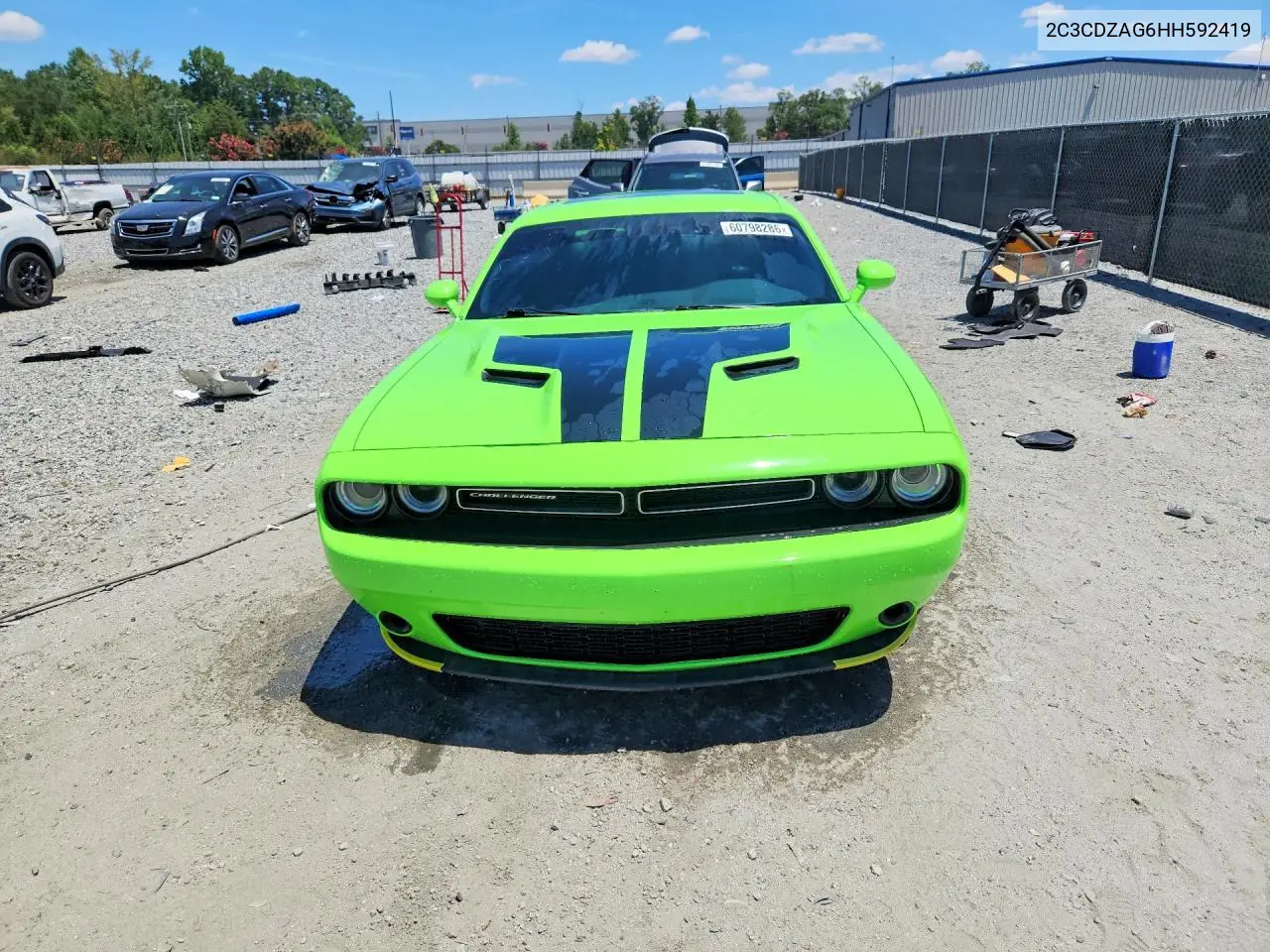 2017 Dodge Challenger Sxt VIN: 2C3CDZAG6HH592419 Lot: 60798286