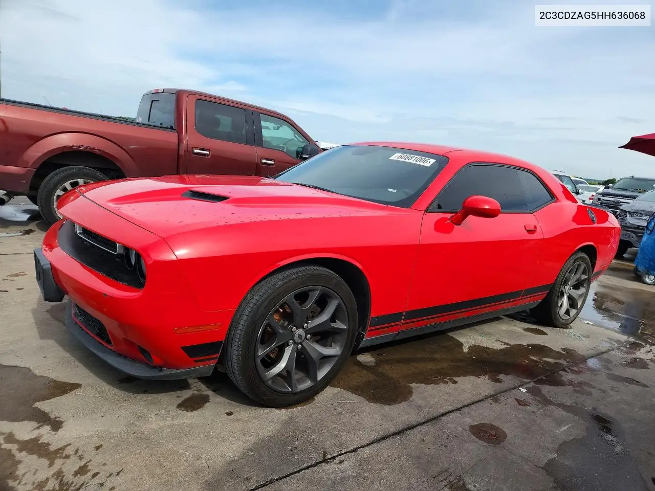 2017 Dodge Challenger Sxt VIN: 2C3CDZAG5HH636068 Lot: 60881006