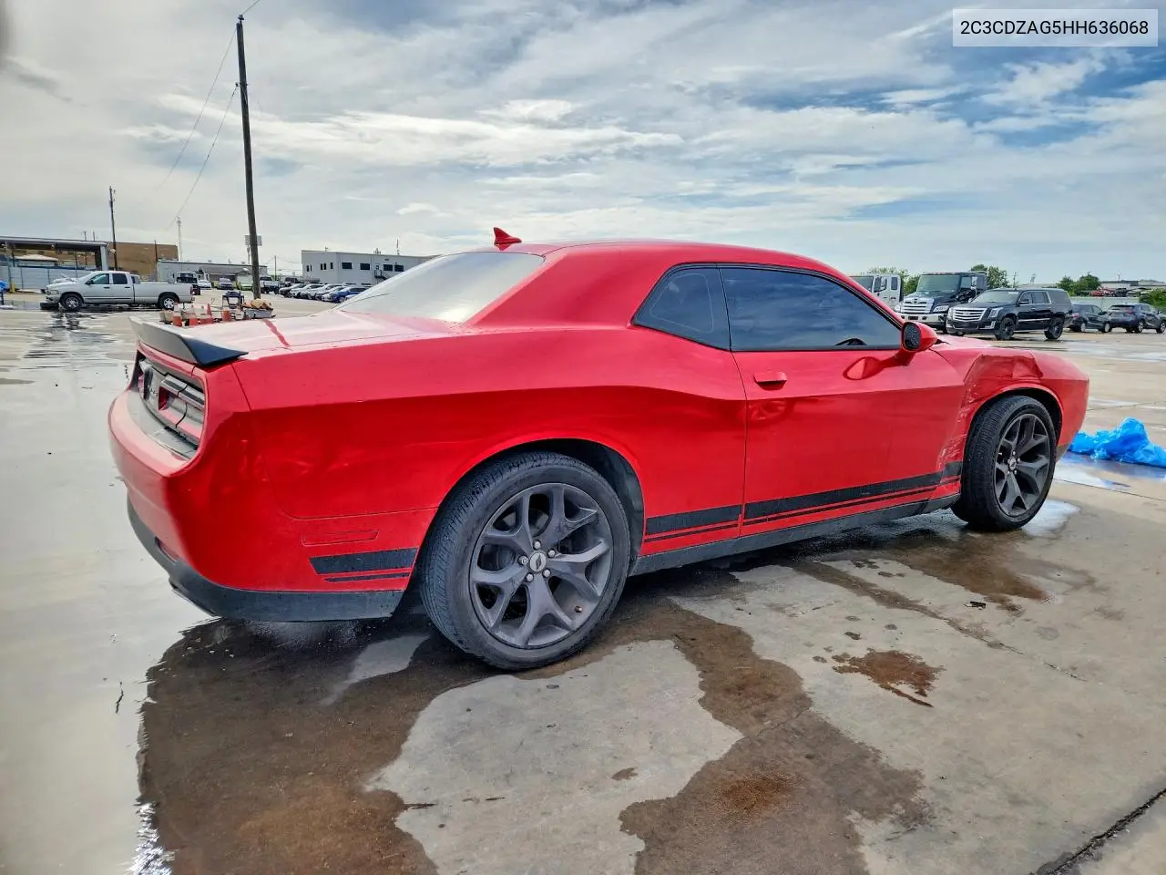 2017 Dodge Challenger Sxt VIN: 2C3CDZAG5HH636068 Lot: 60881006