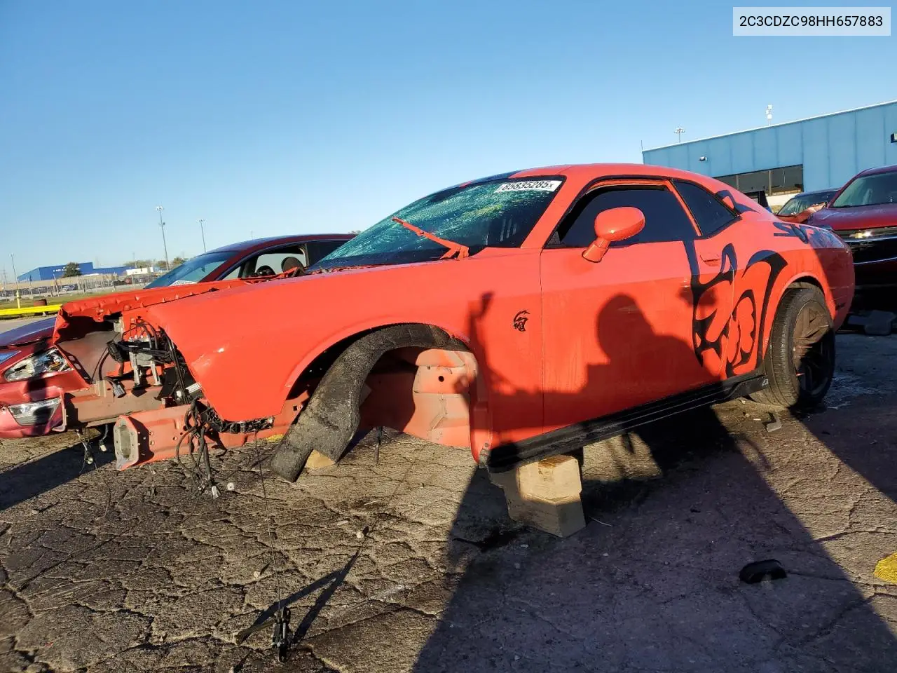 2C3CDZC98HH657883 2017 Dodge Challenger Srt Hellcat