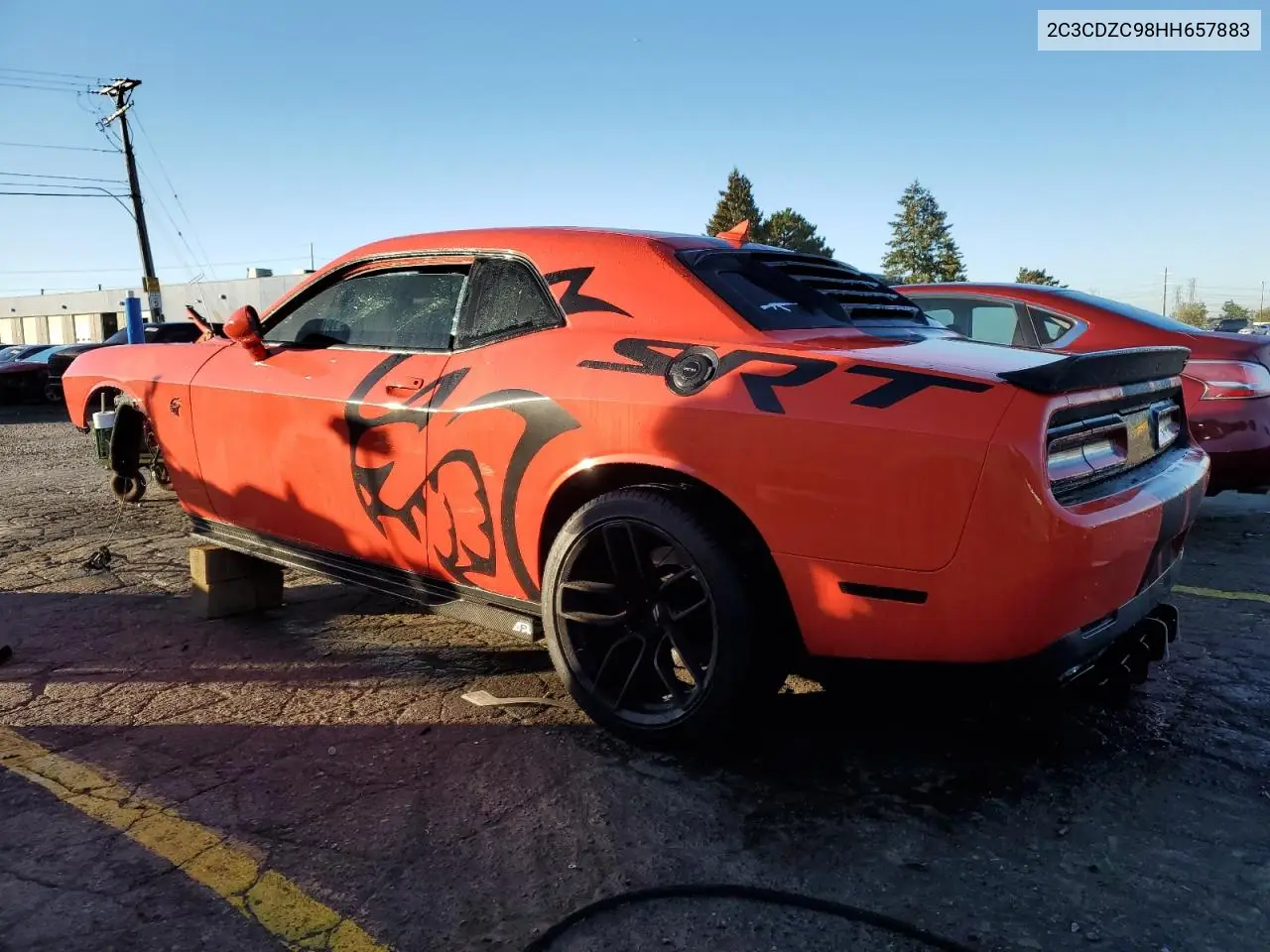 2C3CDZC98HH657883 2017 Dodge Challenger Srt Hellcat