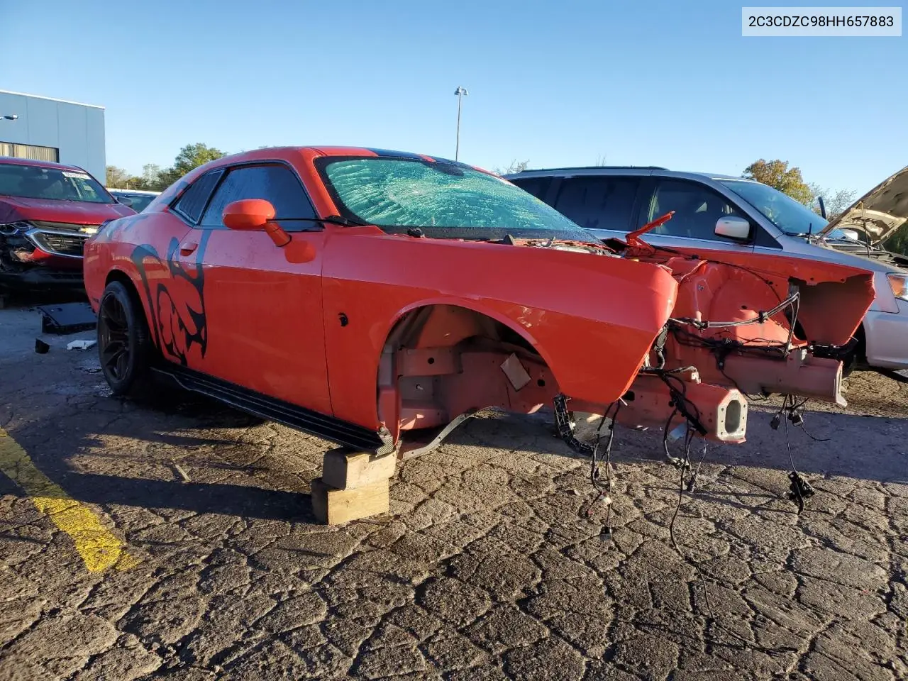 2C3CDZC98HH657883 2017 Dodge Challenger Srt Hellcat